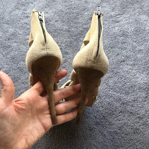 Elizabeth and James suede cris cross heels - Picture 2 of 4